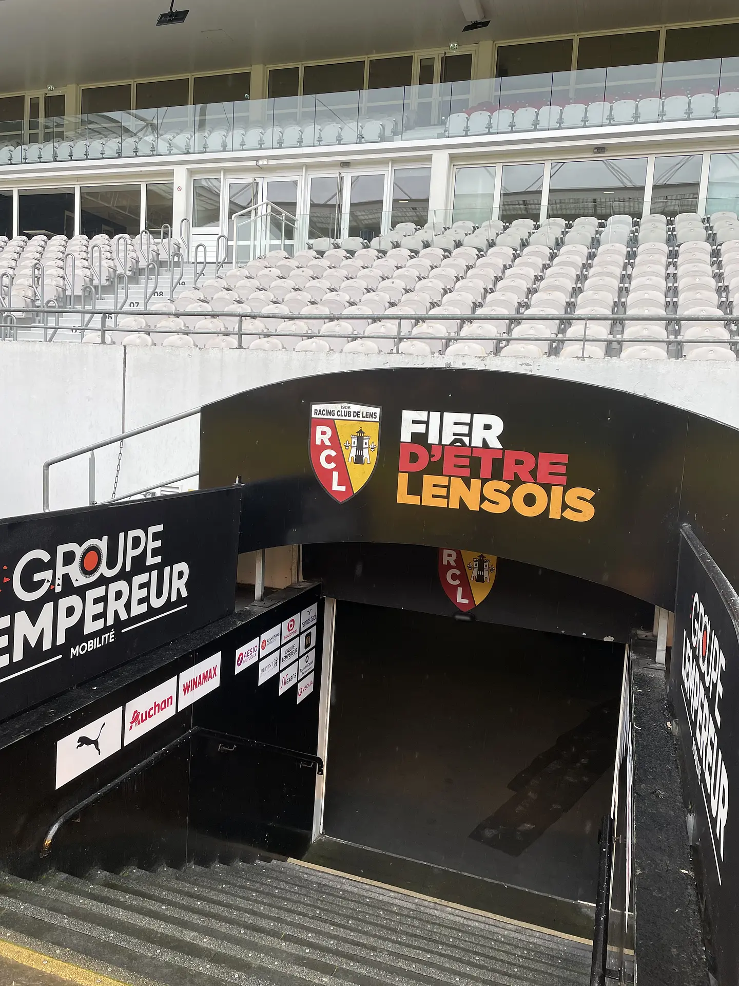 Bollaert-Delelis : le tunnel des joueurs