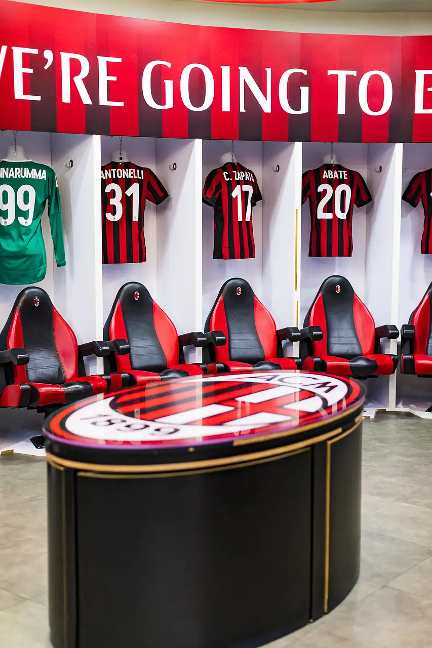 Stadio Giuseppe Meazza: lo spogliatoio dei giocatori
