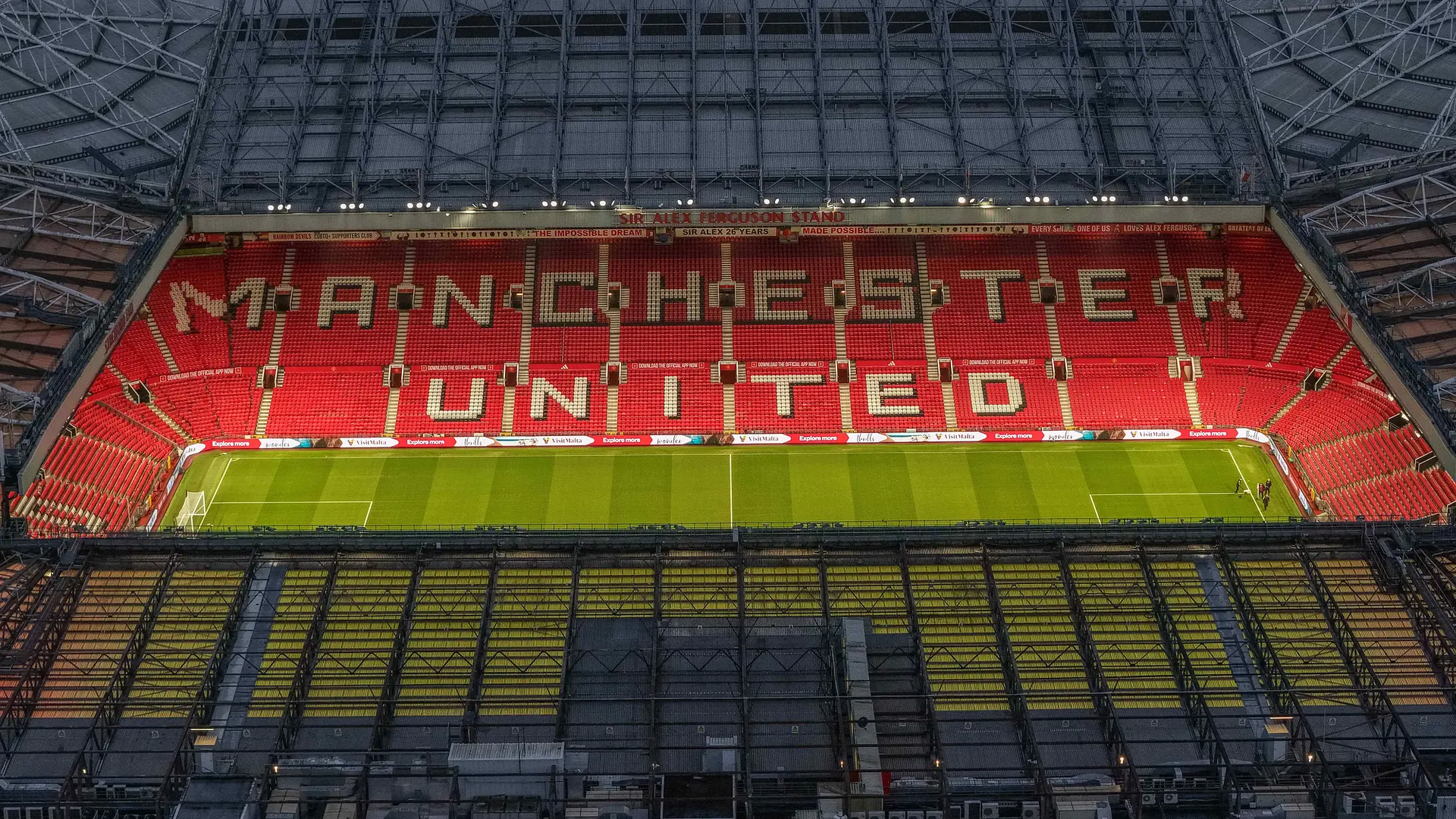 Old Trafford : vue aérienne