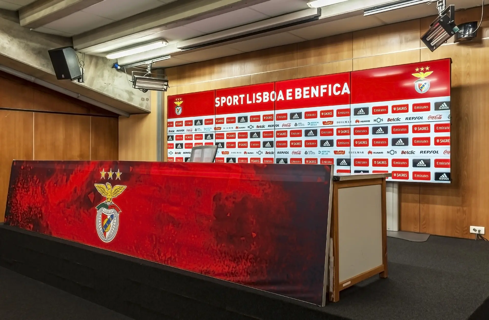 Estádio da Luz: o balneário dos jogadores