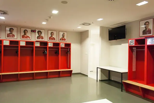Allianz Arena : le vestiaire des joueurs