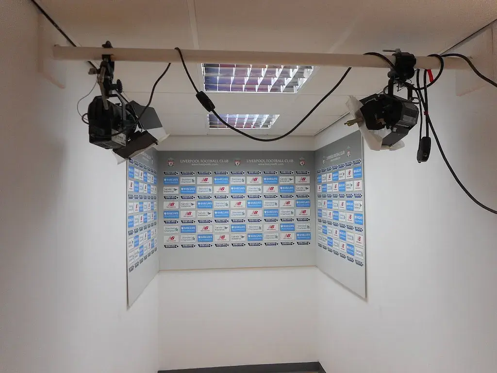 Anfield: der Presseraum