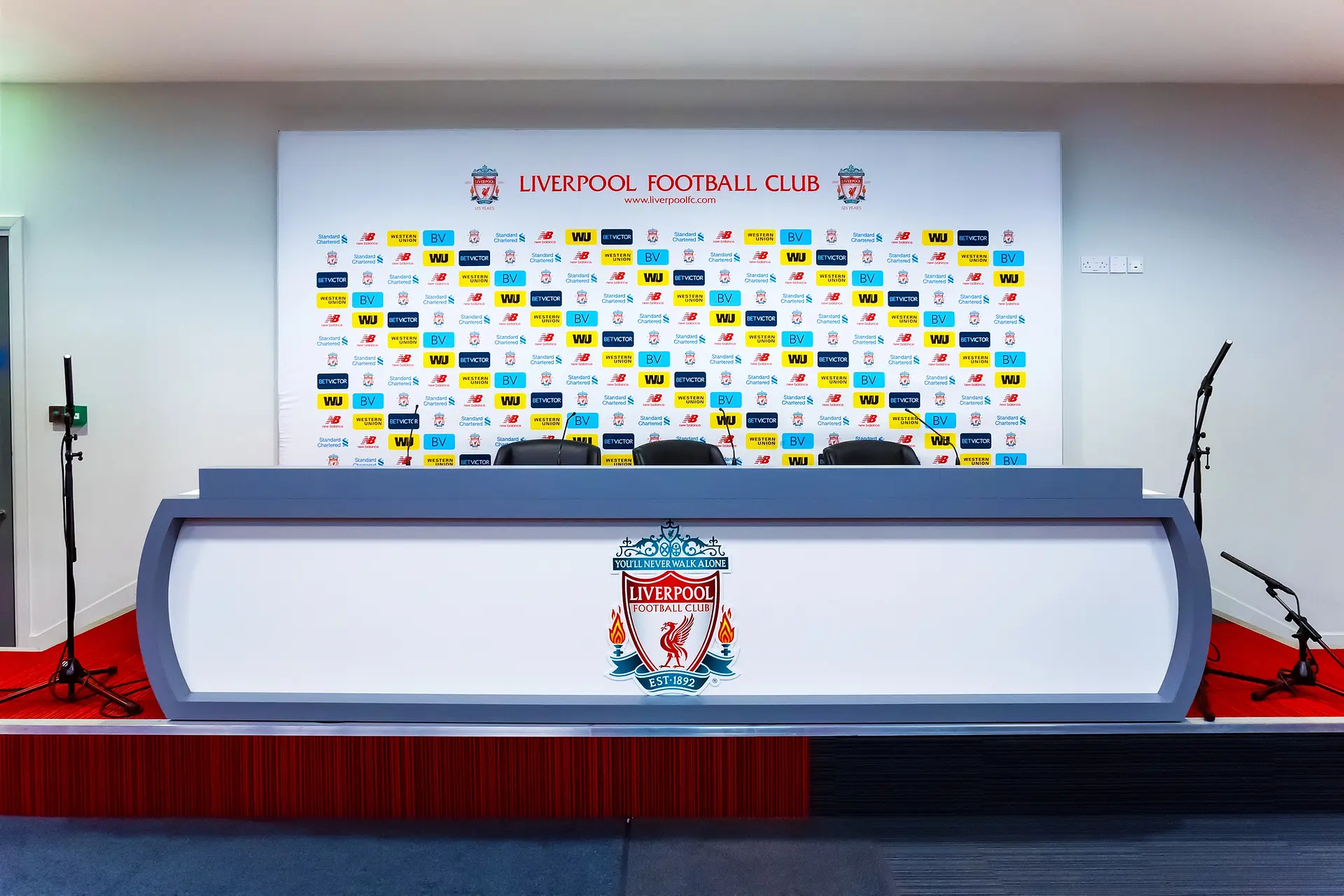 Anfield : la salle de presse