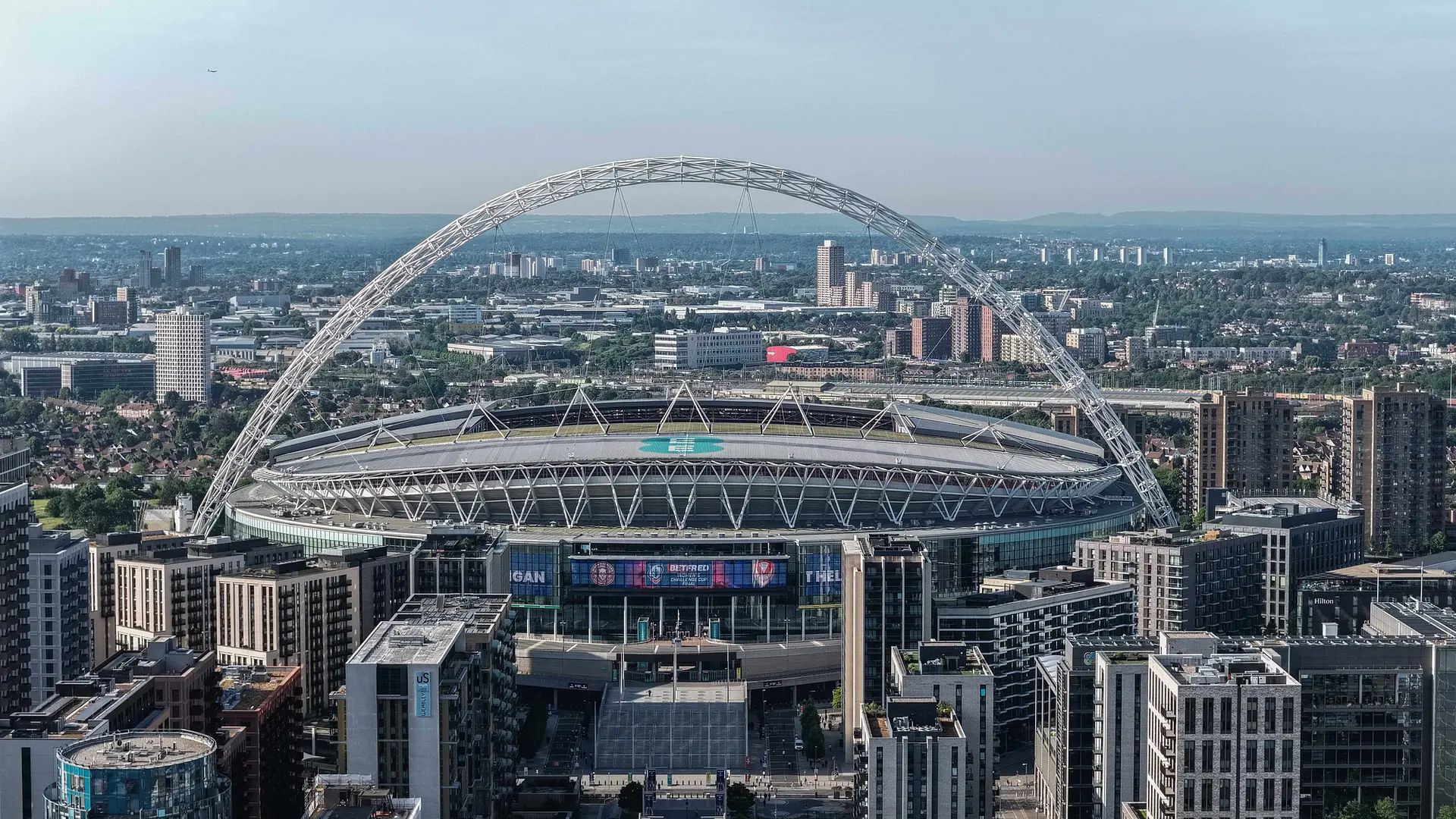 Wembley Stadium: aerial view
