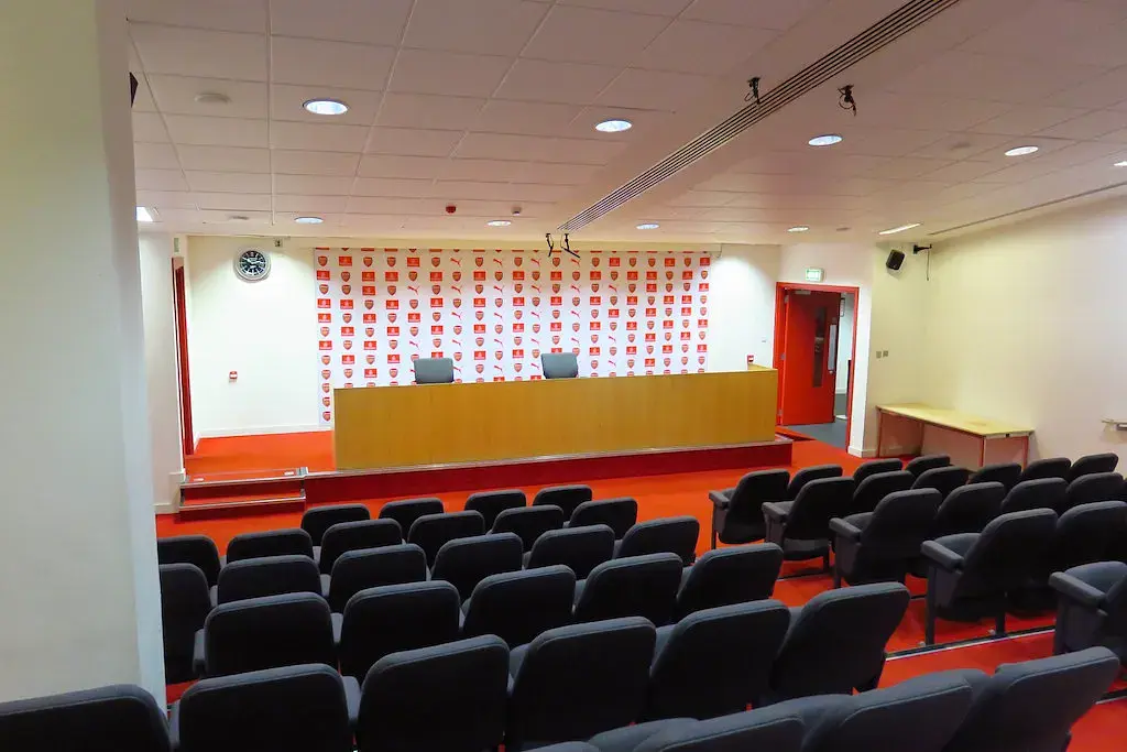 Emirates Stadium: la sala de prensa