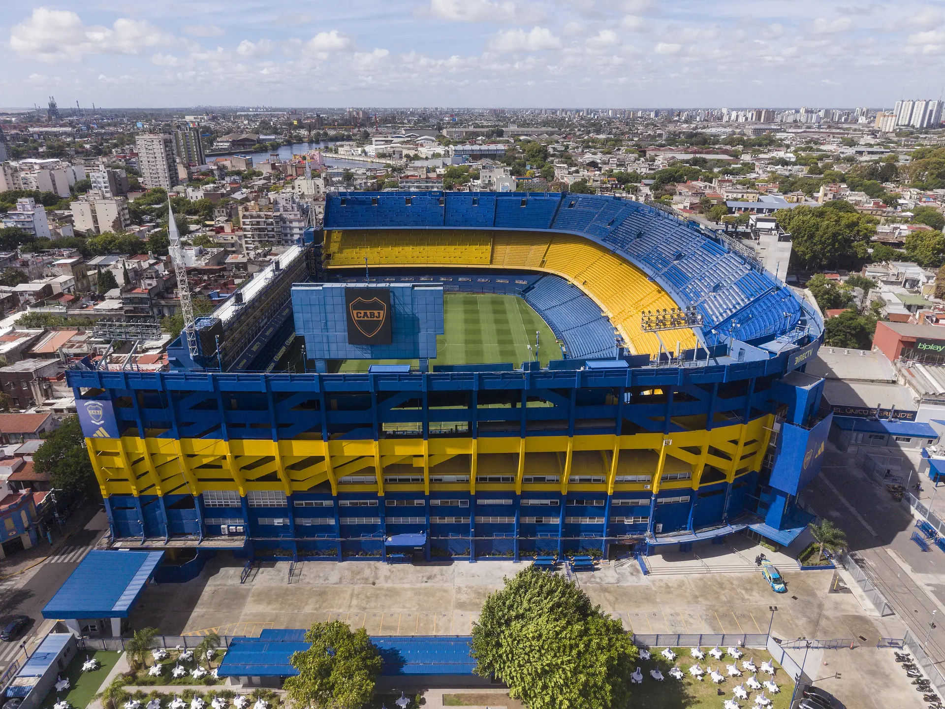 La Bombonera: aerial view
