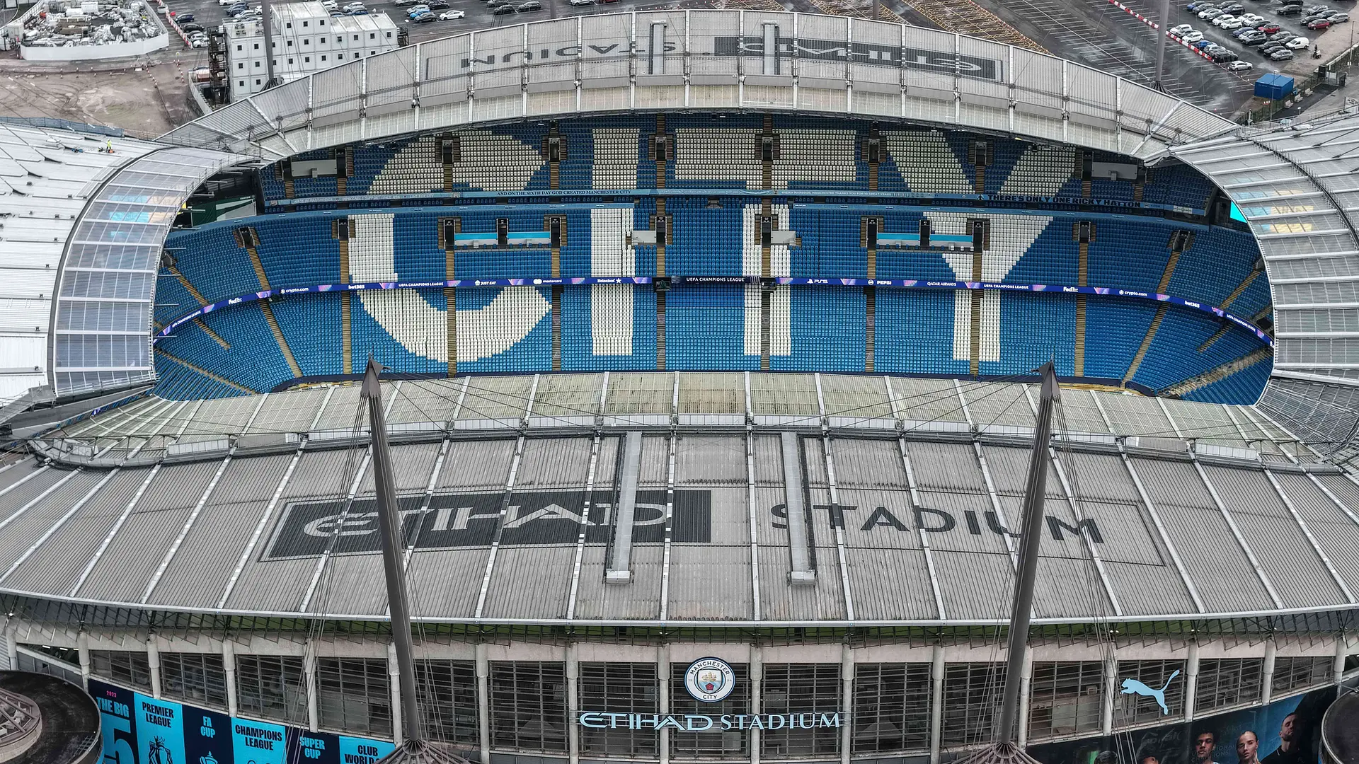 Etihad Stadium : vue aérienne