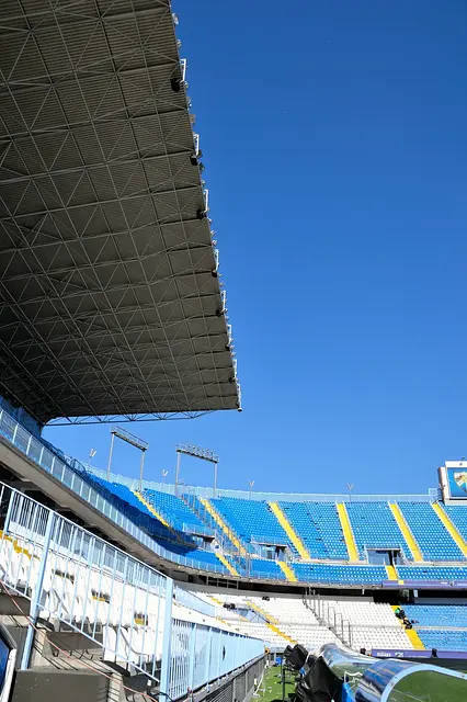 Estadio La Rosaleda: la cubierta del estadio