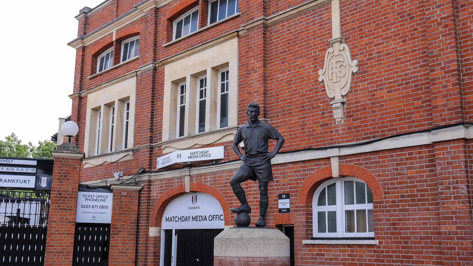 Craven Cottage: der Stadioneingang