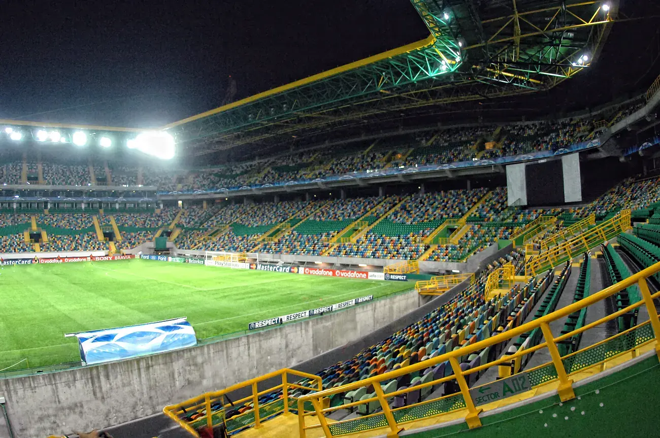 Estádio José Alvalade: das Stadion von innen