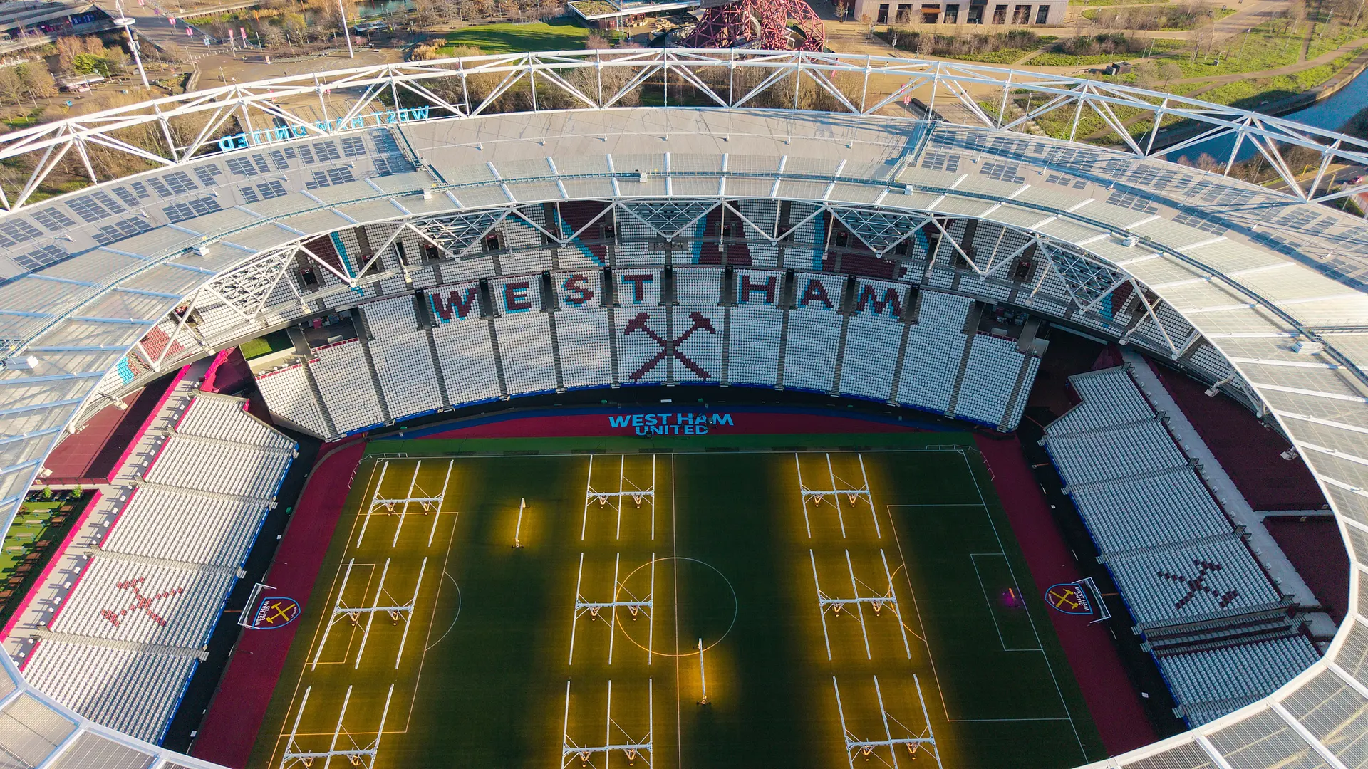 London Stadium : vue aérienne