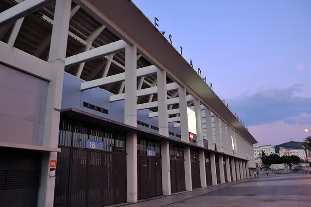 Estadio La Rosaleda: outside the stadium