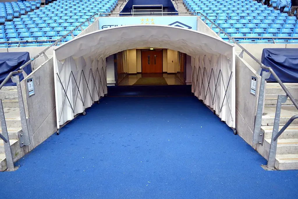Etihad Stadium: der Spielertunnel