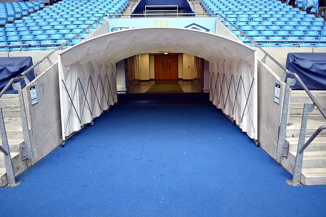 Etihad Stadium : le tunnel des joueurs