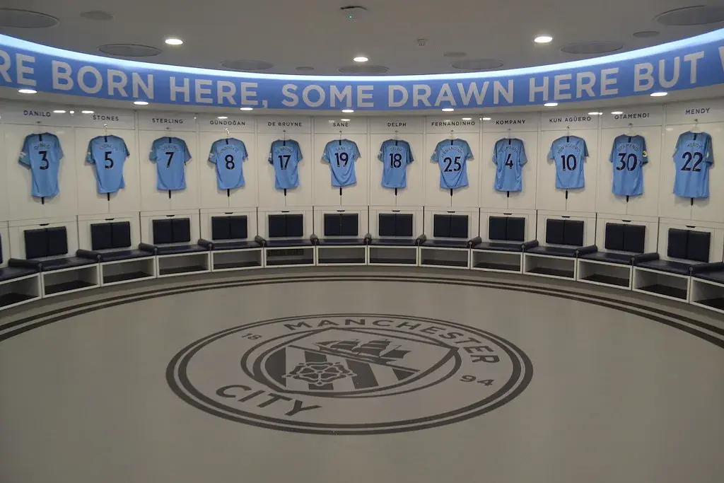 Etihad Stadium: die Spielerkabine