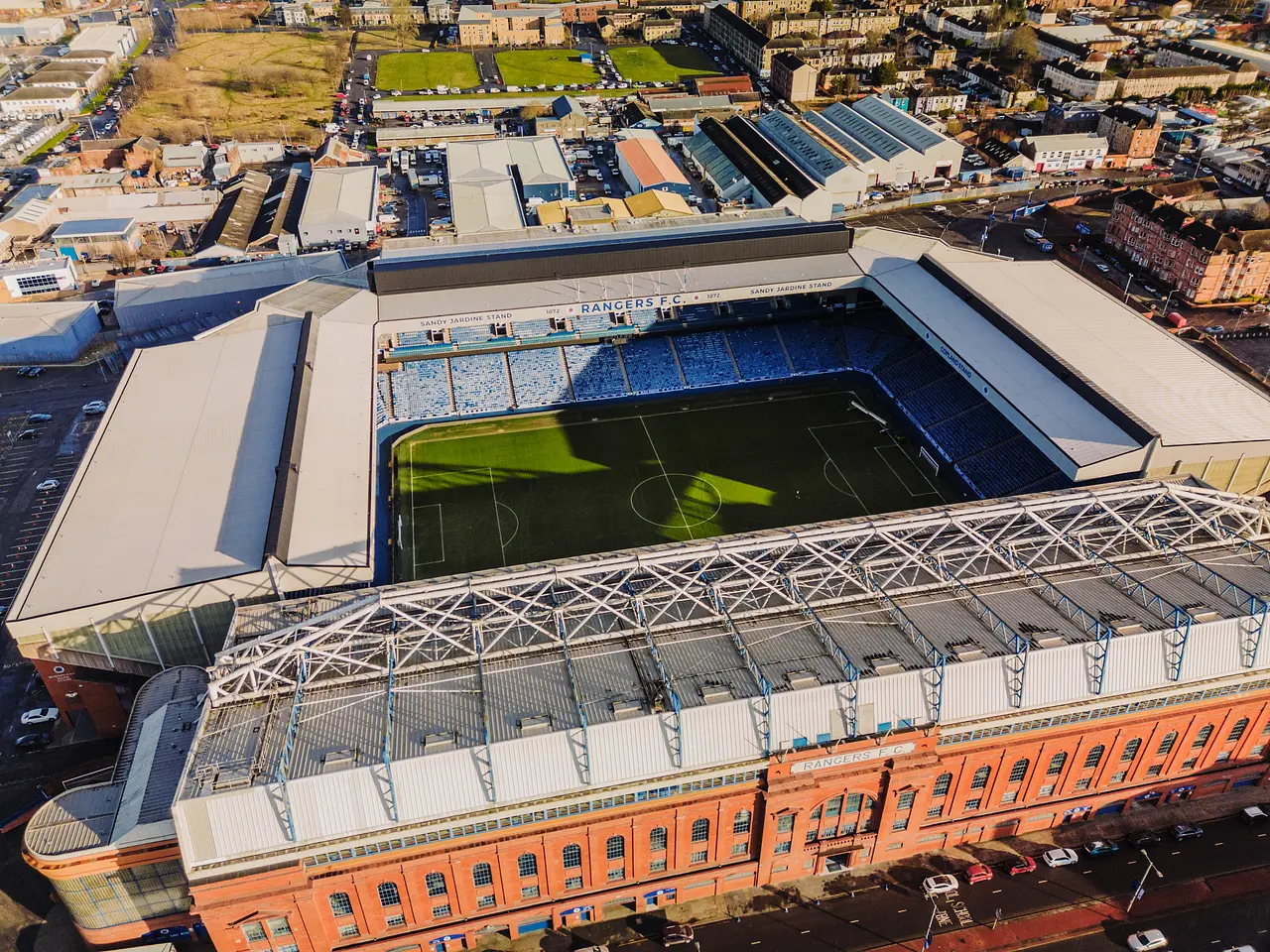 Ibrox Stadium: vista aérea