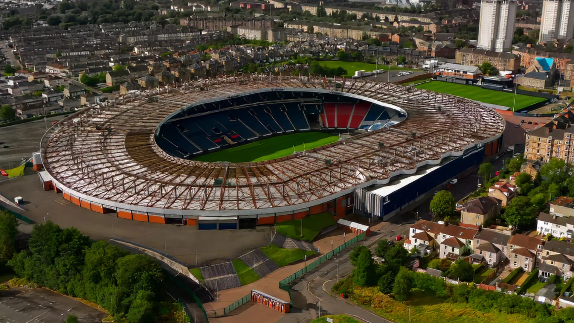 Hampden Park: aerial view
