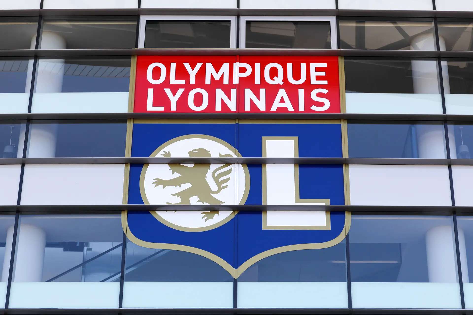 Groupama Stadium: the club crest