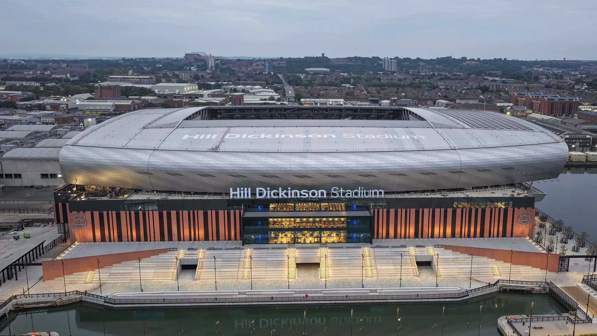 Hill Dickinson Stadium: exterior of the stadium