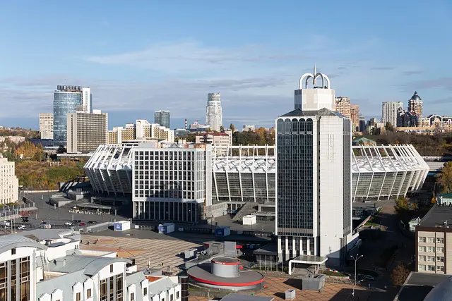 NSC Olimpiyskiy: el exterior del estadio