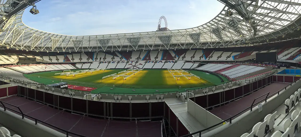 London Stadium: vista panorámica