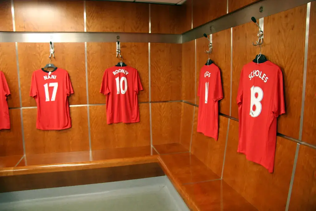 Old Trafford: el vestuario