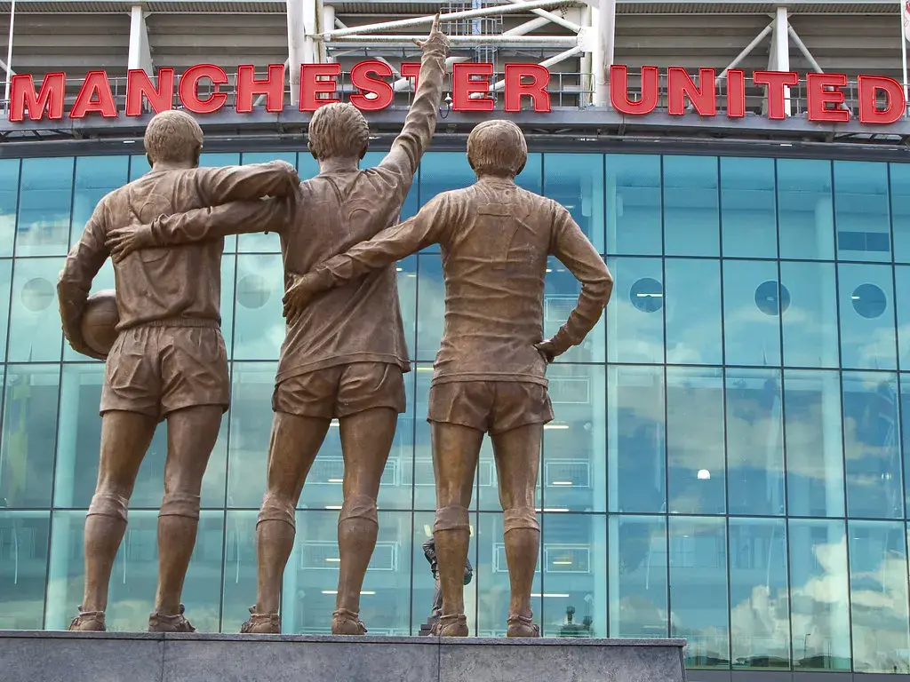 Old Trafford : la statue de la Holy Trinity