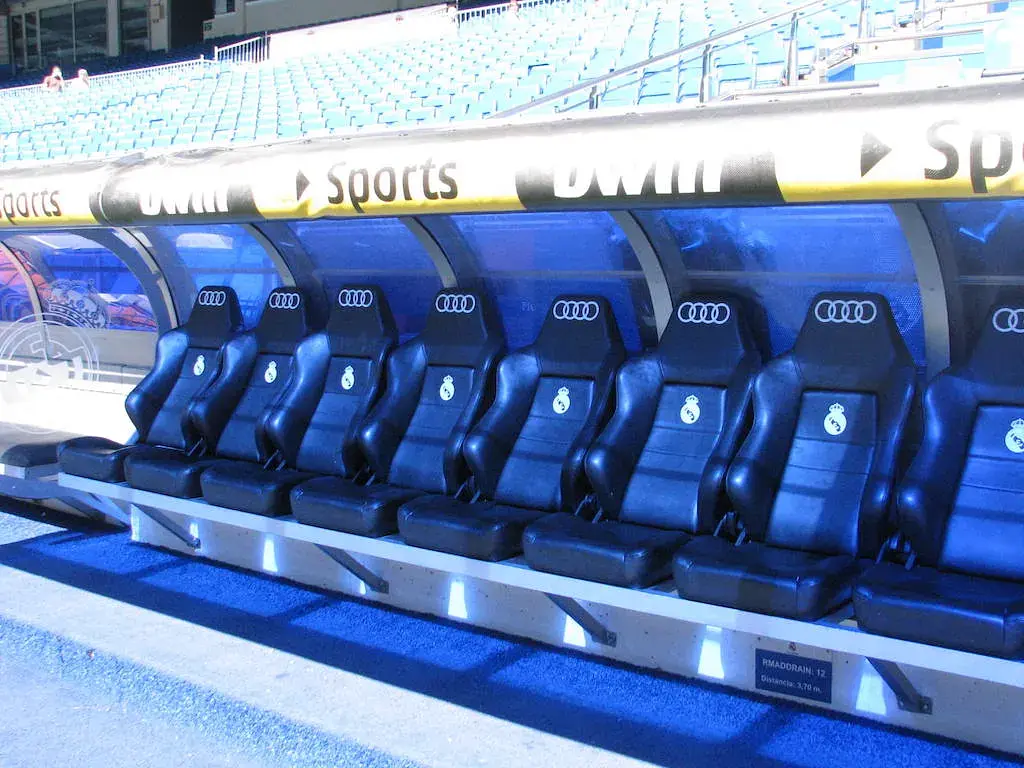 Estadio Santiago Bernabéu : le banc de touche