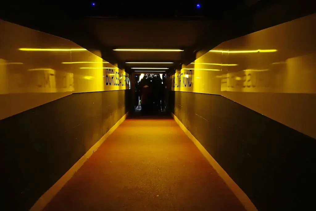 Signal Iduna Park: the players' tunnel