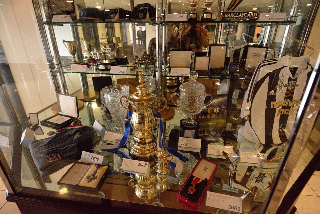 St James' Park: die Trophäenhalle