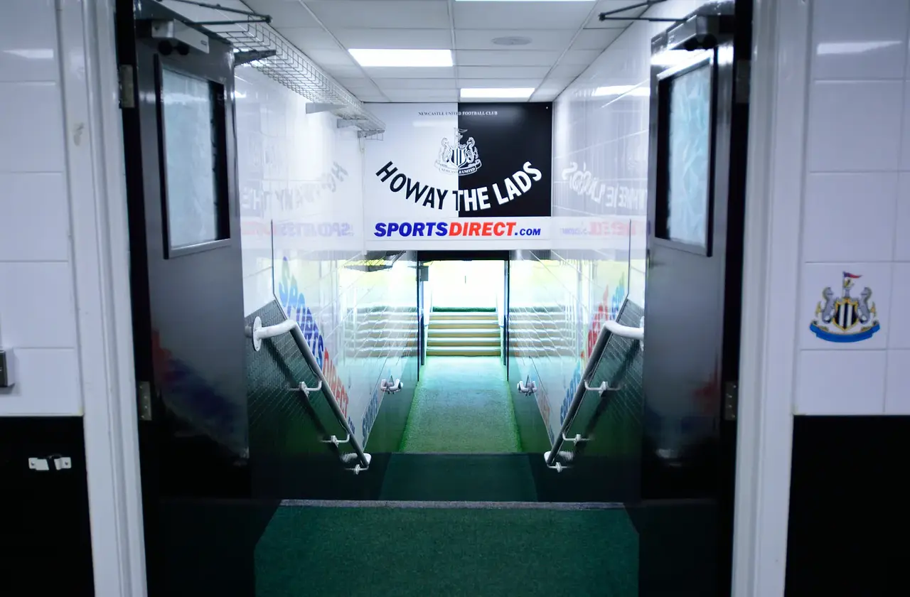 St James' Park: il tunnel dei giocatori