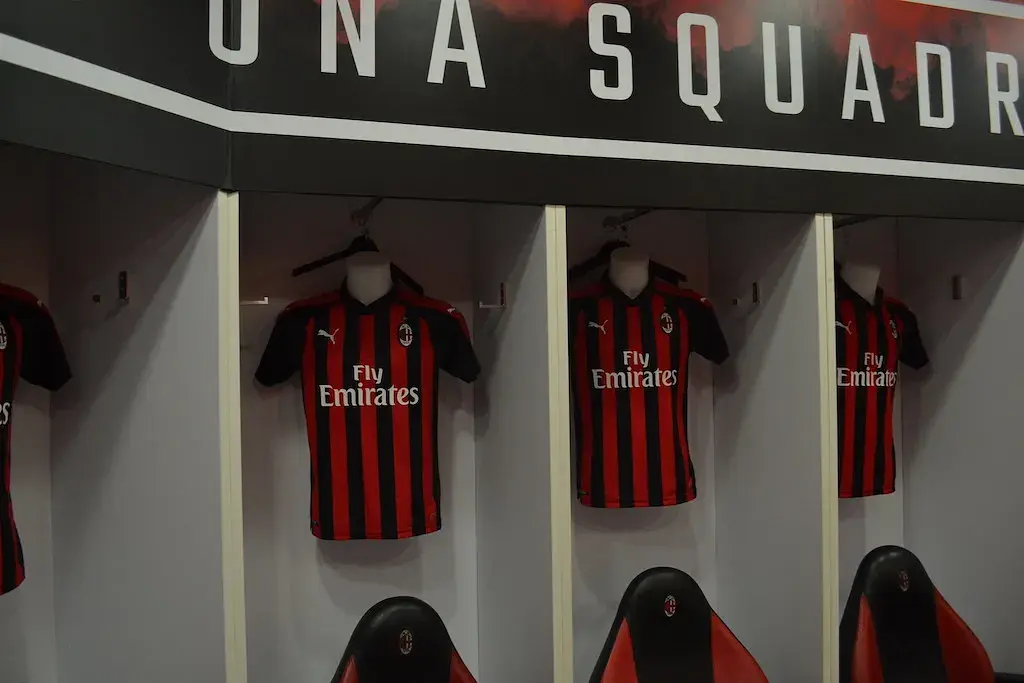 Stadio Giuseppe Meazza: die Spielerkabine